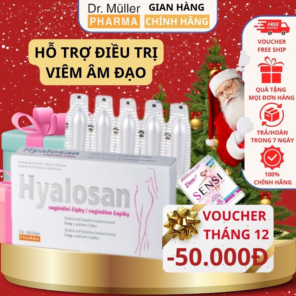 Giảm khô xe khít vùng kín nữ Hyalosan Valginal Suppositories