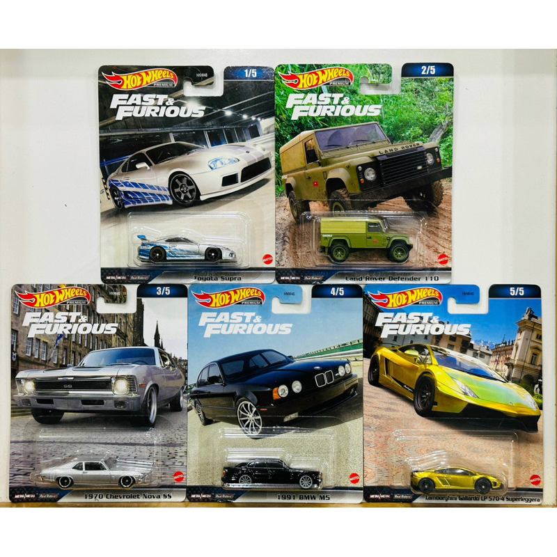 Hobby Store xe mô hình Hot Wheels Premium Fast and Furious Set Lẻ