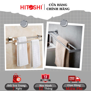 Thanh vắt khăn phòng tắm, giá treo khăn mặt gắn tường HITOSHI inox cao cấp