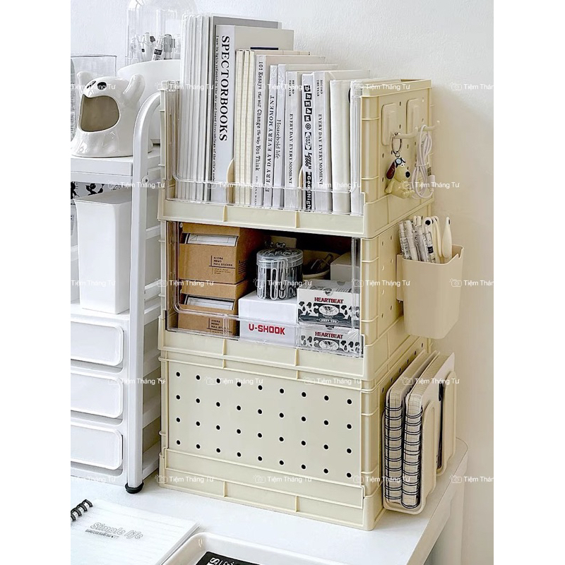 Hộp Đựng Đồ Dùng Để Bàn, Để Sách Cỡ Lớn Đa Năng Tiện Dụng Cho Học Sinh / Văn Phòng