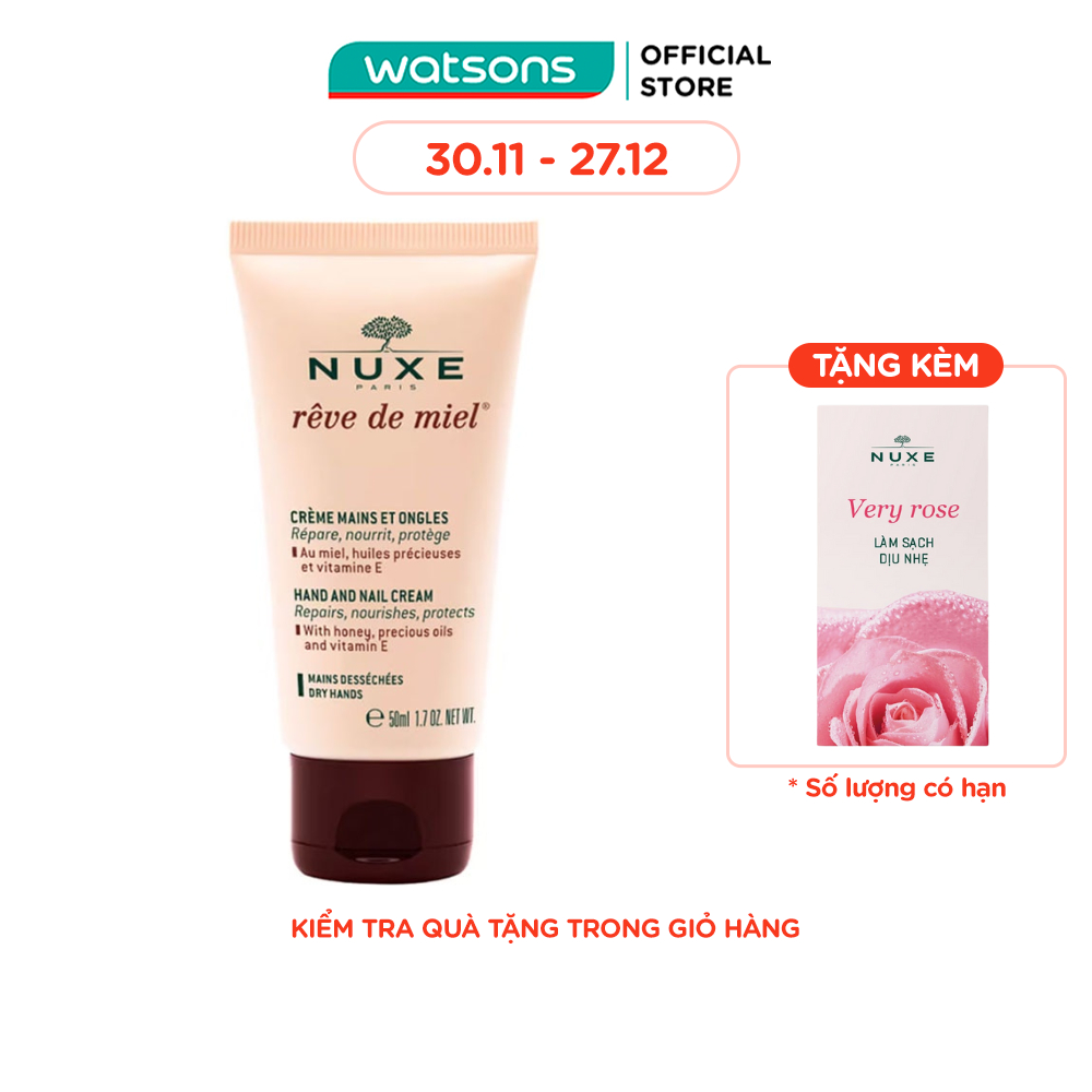 Kem Dưỡng Tay Và Móng Nuxe Reve De Miel Hand And Nail Cream 50ml