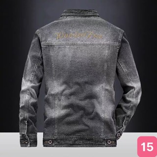 Áo khoác jean nam xanh đậm không rách chất bò cao cấp co dãn 4 chiều, áo khoác rin nam đẹp PTZ05 Nhiêu Mẫu