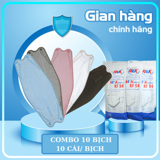 Combo 10 Bịch ( 100 Chiếc)  Khẩu Trang y tế KF94 4UKorea 4 lớp lọc chống khói bụi vi khuẩn tới 99%