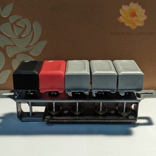 Công tắc quạt 5 số vuông