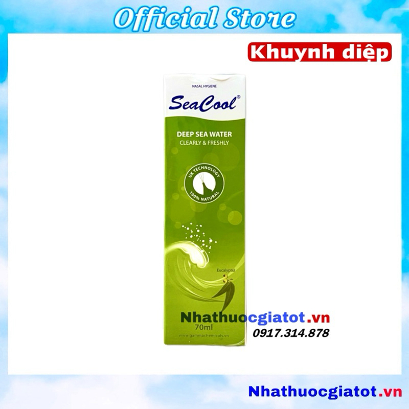 Nước Biển Sâu Seacool Xịt Mũi Giúp Rửa Sạch Và Thông Mũi Chai 70ml