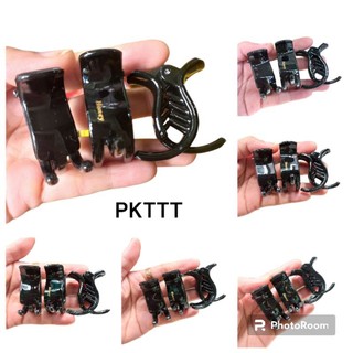 Kẹp tóc nhí 3 răng/5 răng đen bóng/đen nhám