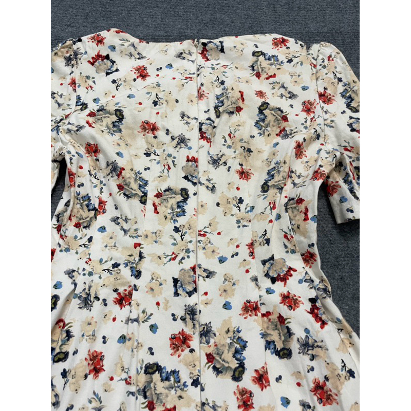 Đầm hoa tiểu thư dáng xoè chất dày dặn mới 90% - thanh lý pass váy 2hand