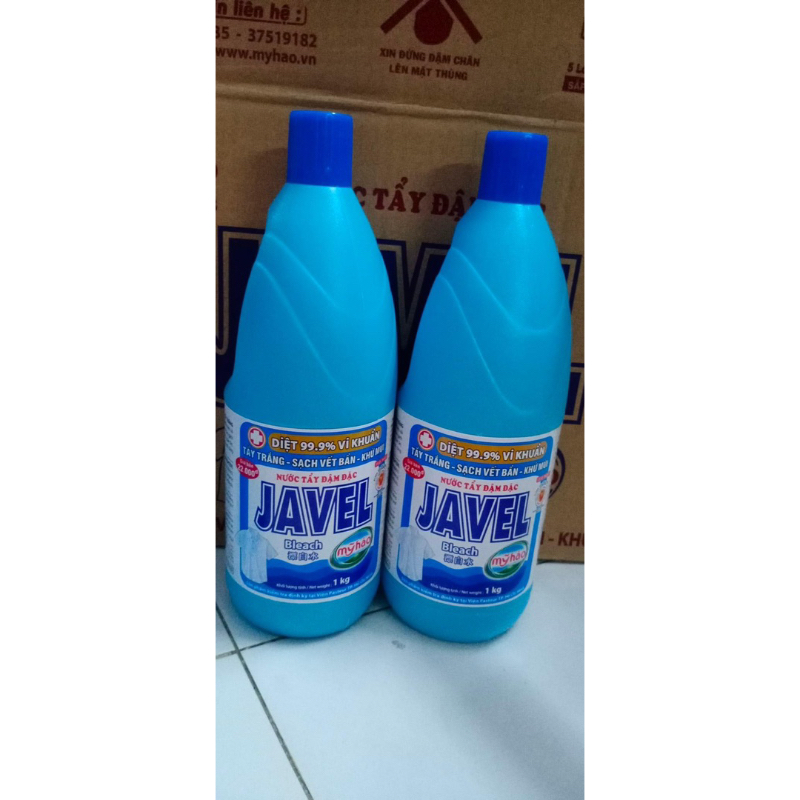Nước tẩy quần áo trắng 1000ml nhãn hiệu JAVEL hàng cty