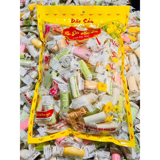 Túi 1KG kẹo dòi lạc ngũ sắc loại ngon