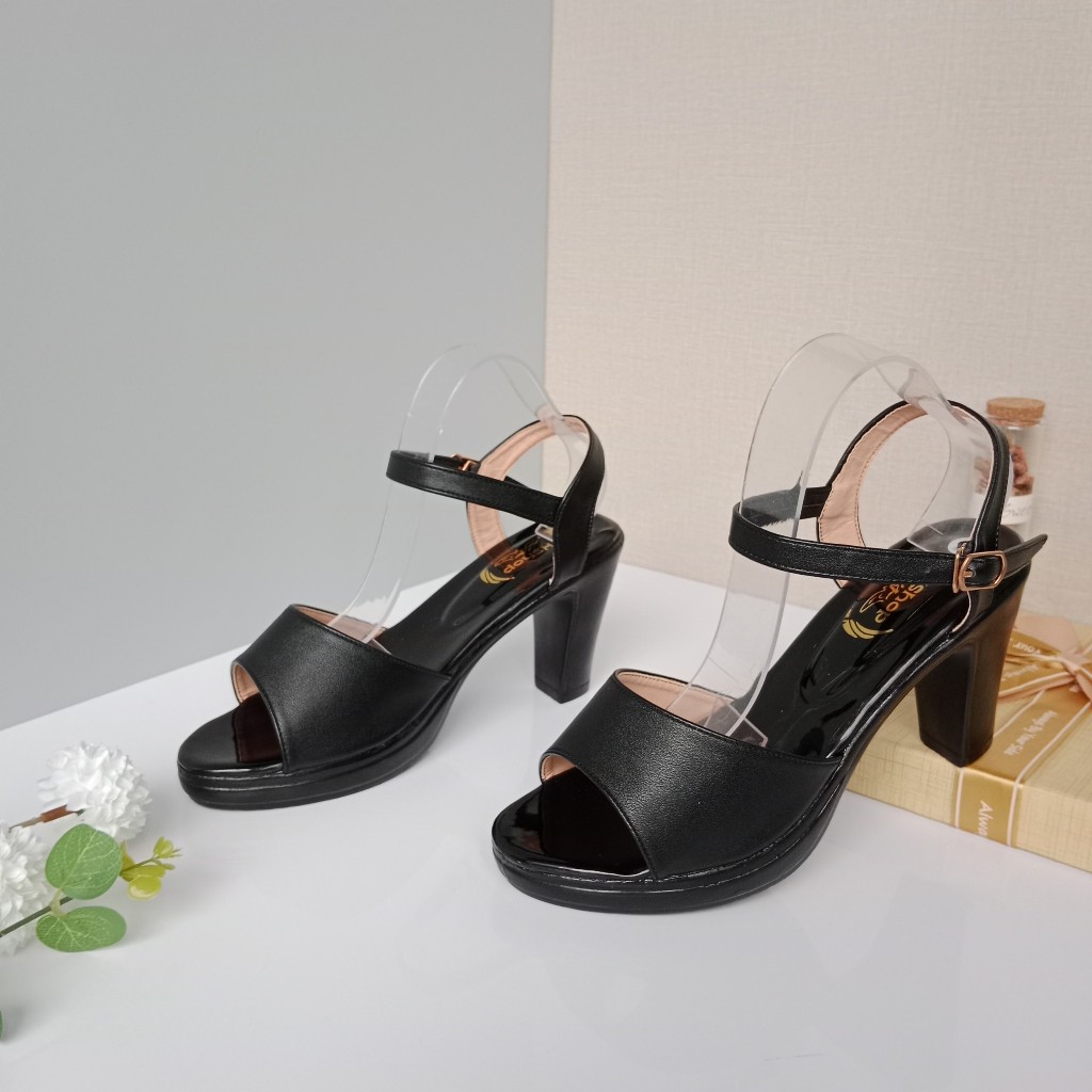Dép nữ cao gót ĐẸP mẫu bản mờ gót vuông 3 phân, 5 phân, 7 phân và 8 phân chắc chắn, Thời Trang hè KH-06