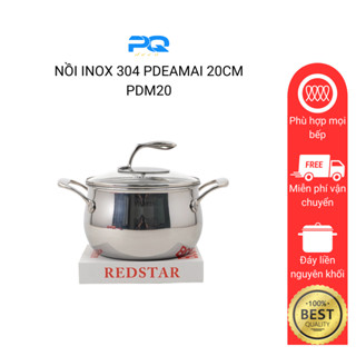 Nồi inox 316 nấu lẩu canh mỳ hầm sữa Pdeamai 20cm xuất khẩu Đức thép không ghỉ 18/10 PDM20
