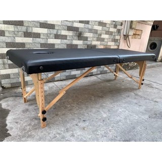 Giường xếp vali phun xăm chân gỗ - hàng việt nam