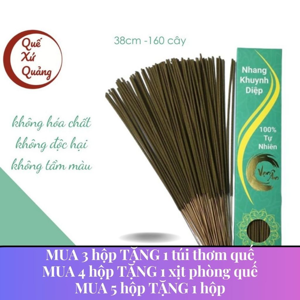 Nhang Khuynh Diệp Vạn Ân - 38cm hoặc 25cm 160 cây