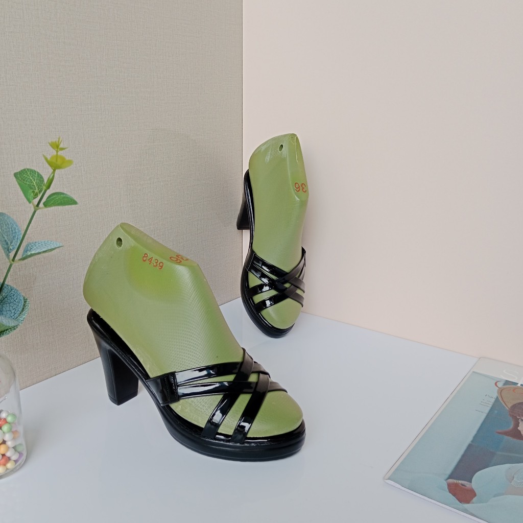 Dép nữ cao gót ĐẸP mẫu hai quai đan gót vuông 3 phân, 5 phân, 7 phân và 8 phân chắc chắn, Thời Trang hè KH-08