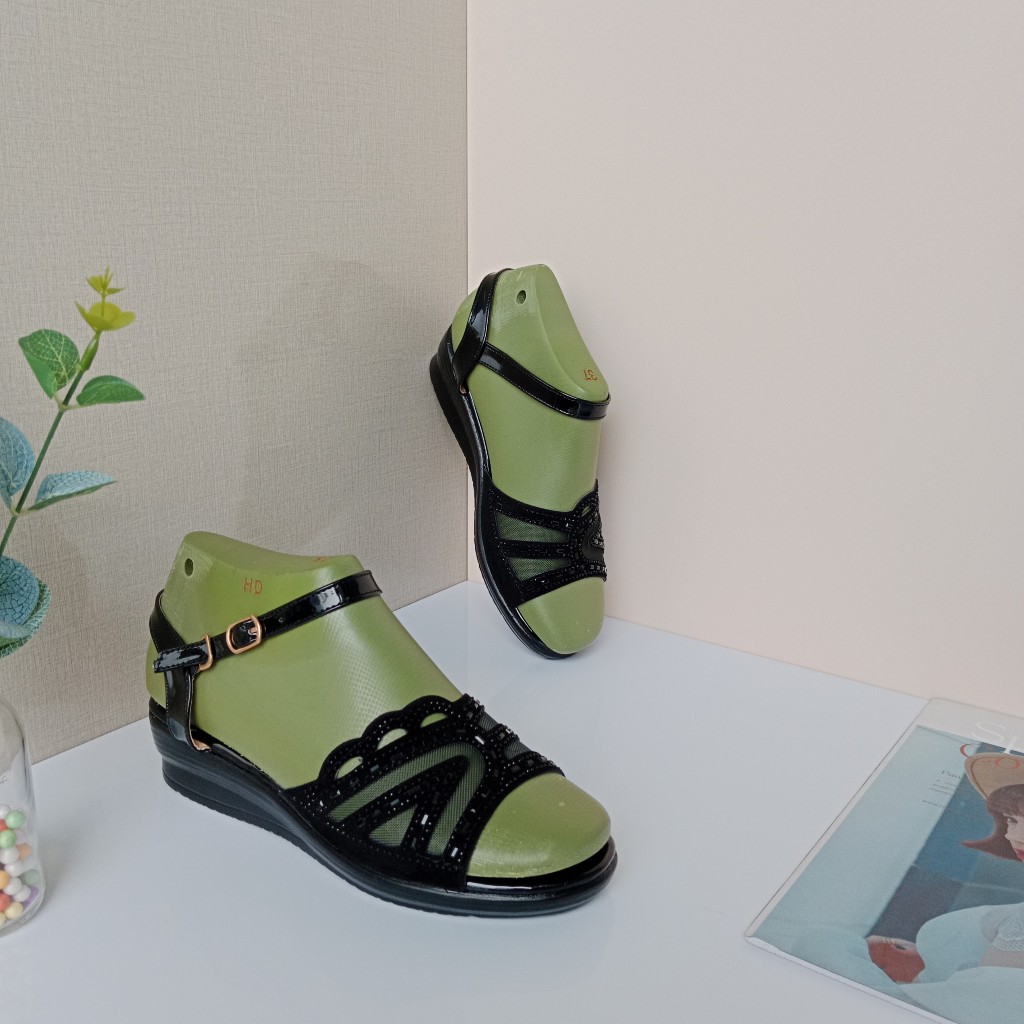 Dép nữ cao gót sandal ĐẸP mẫu quai đính đá gót vuông 3 phân, 5 phân, 7 phân và 8 phân chắc chắn, Thời Trang hè KH-01