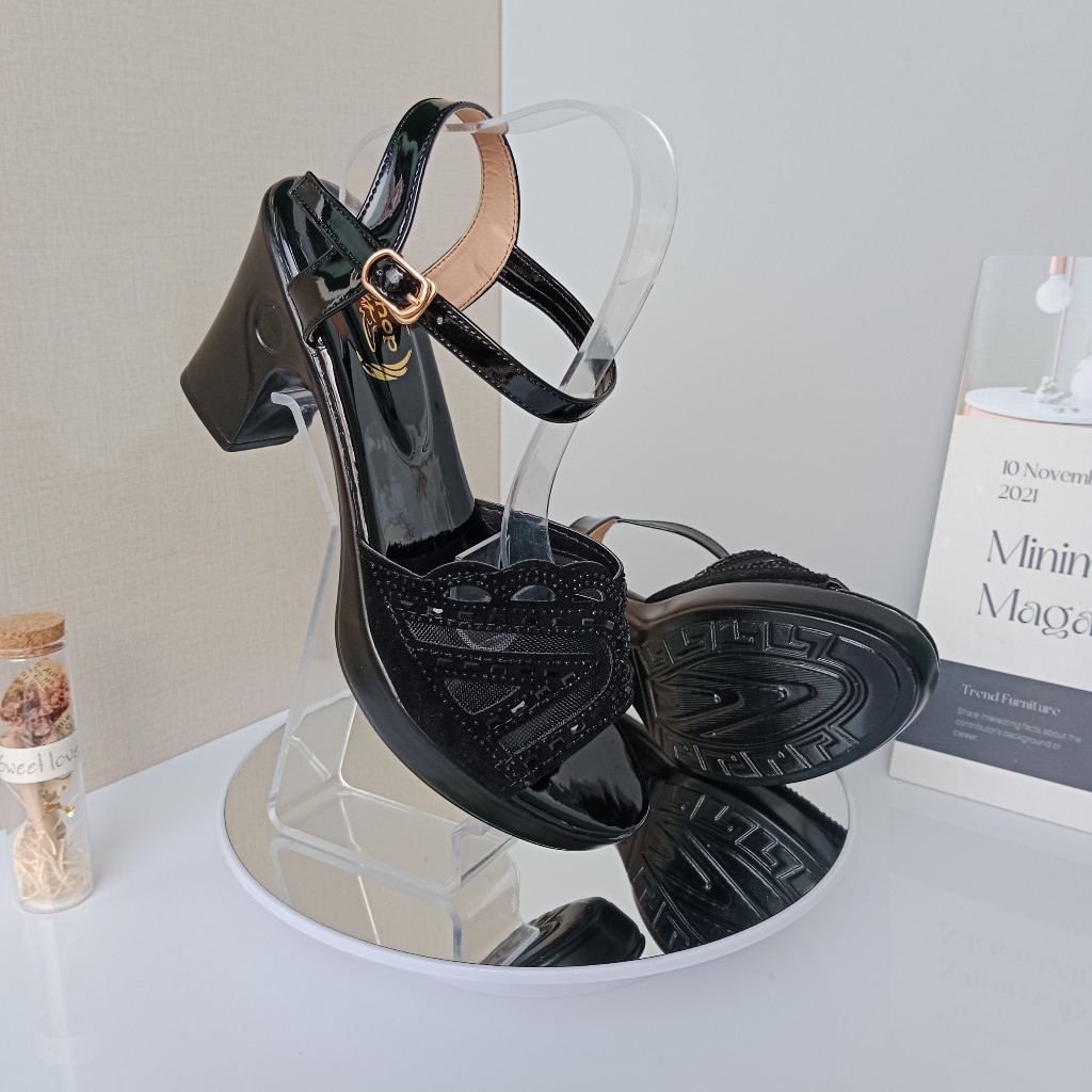 Dép nữ cao gót sandal ĐẸP mẫu quai đính đá gót vuông 3 phân, 5 phân, 7 phân và 8 phân chắc chắn, Thời Trang hè KH-01