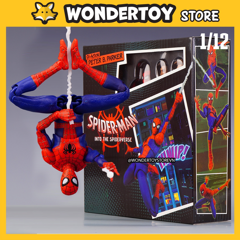 Mô hình SV Action Marvel Người Nhện Spider Man Peter Parker into the spider verse 1/12 (F)