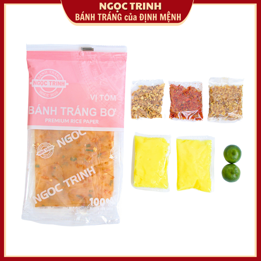 Bánh Tráng Phơi Sương  Bánh Tráng Bơ Vị Tôm Loại Ngon Cao Cấp Thương Hiệu Bánh Tráng Ngọc Trinh