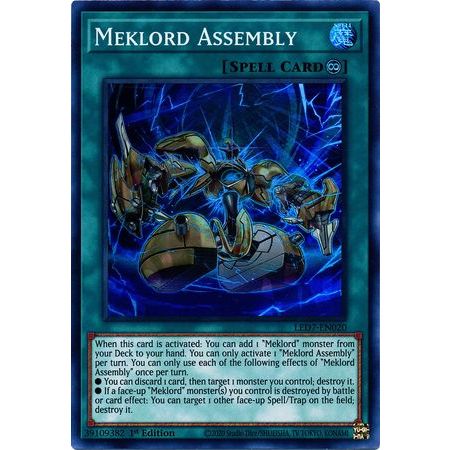 Thẻ bài Yugioh Meklord Assembly - LED7-EN020 - Super Rare 1st Edition