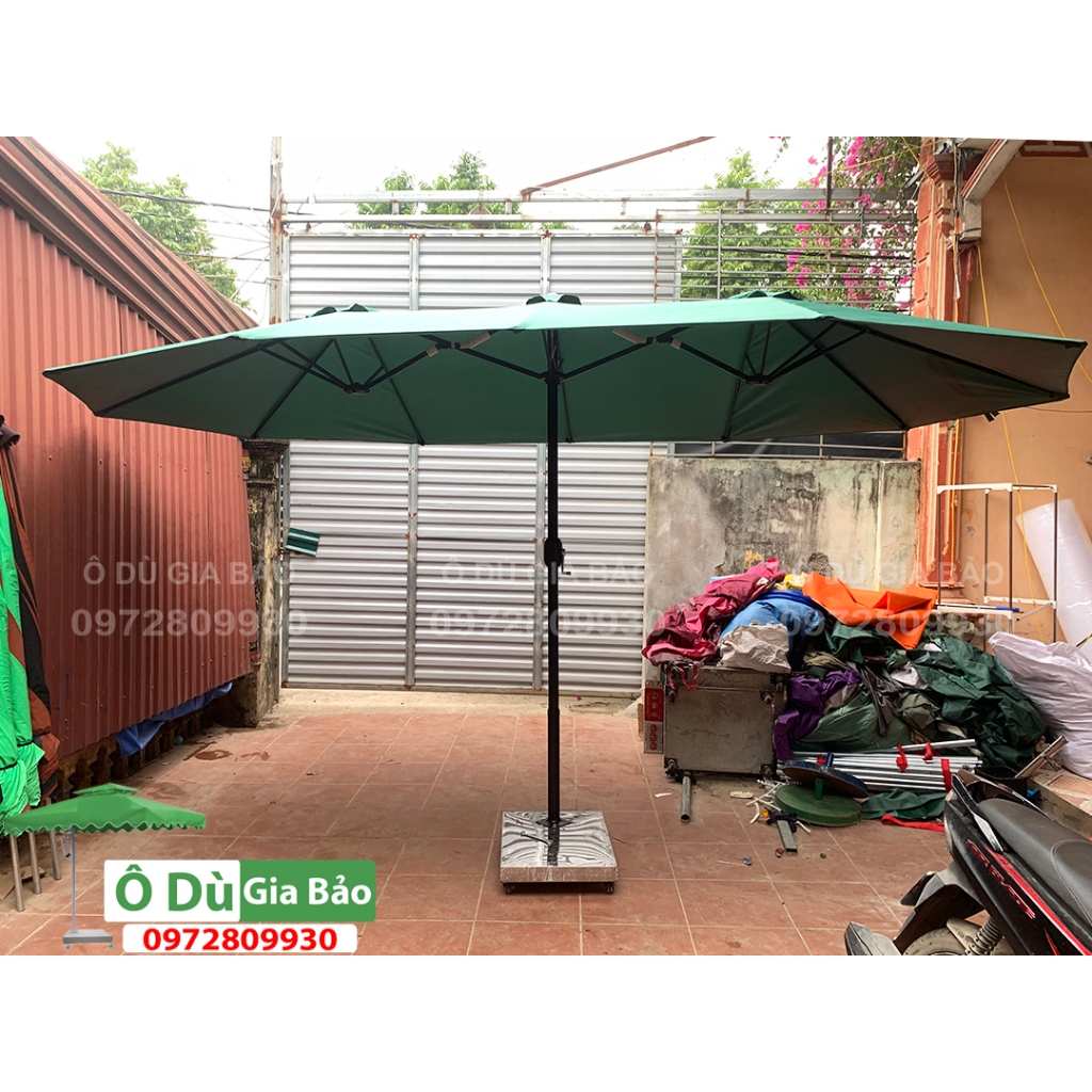 Ô Chính Tâm Ba Mái Kết Hợp Dài 4.55m Rộng 2.65m Che Nắng Mưa Ngoài Trời Nhập Khẩu