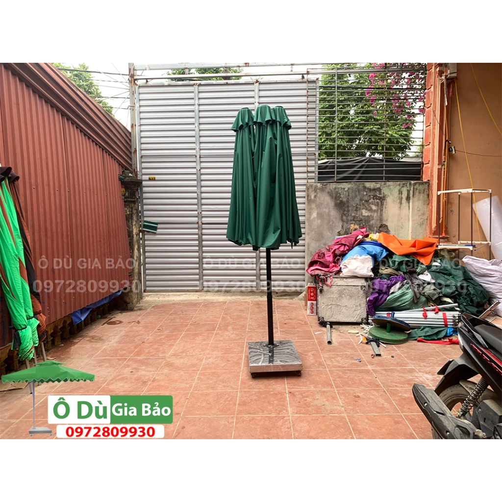 Ô Chính Tâm Ba Mái Kết Hợp Dài 4.55m Rộng 2.65m Che Nắng Mưa Ngoài Trời Nhập Khẩu
