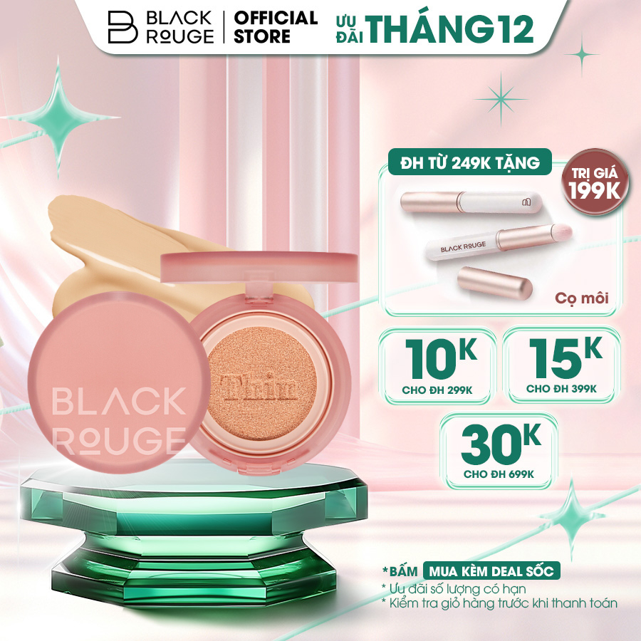 Phấn nước Black Rouge Thin Layer Velour Cushion 101.4g