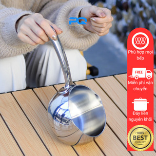 Quánh inox 304 Chockmen 10/12cm nấu bếp từ cháo bột cho bé đáy 3 lớp chống dính xuất Âu 18/10