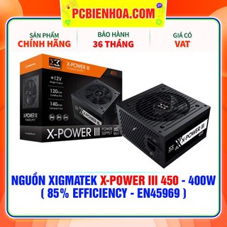 NGUỒN XIGMATEK X-POWER III X 450 400W- chính hãng 36T