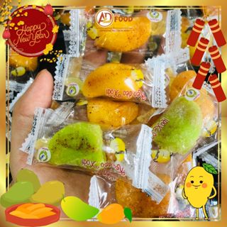  500g Kẹo dẻo vị muối ớt chua ngọt hình trái xoài 