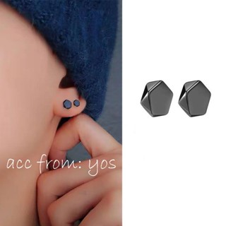  Bông Tai Khuyên Tai Nam Châm Không Cần Bấm Lỗ Hình Đa Giác Cá Tính Dành Cho Nam Nữ 