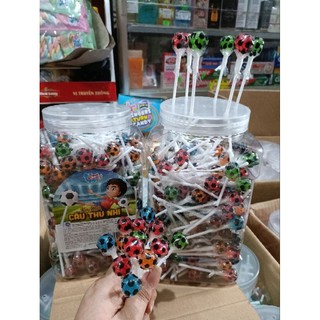 Sỉ hộp 200 cây kẹo mút mini hình trái banh