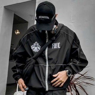 Áo khoác dù unisex 2 lớp dày dặn Logo FAFIC MÍ VIỀN dây kéo phao hàng mới-shopsituoiteen