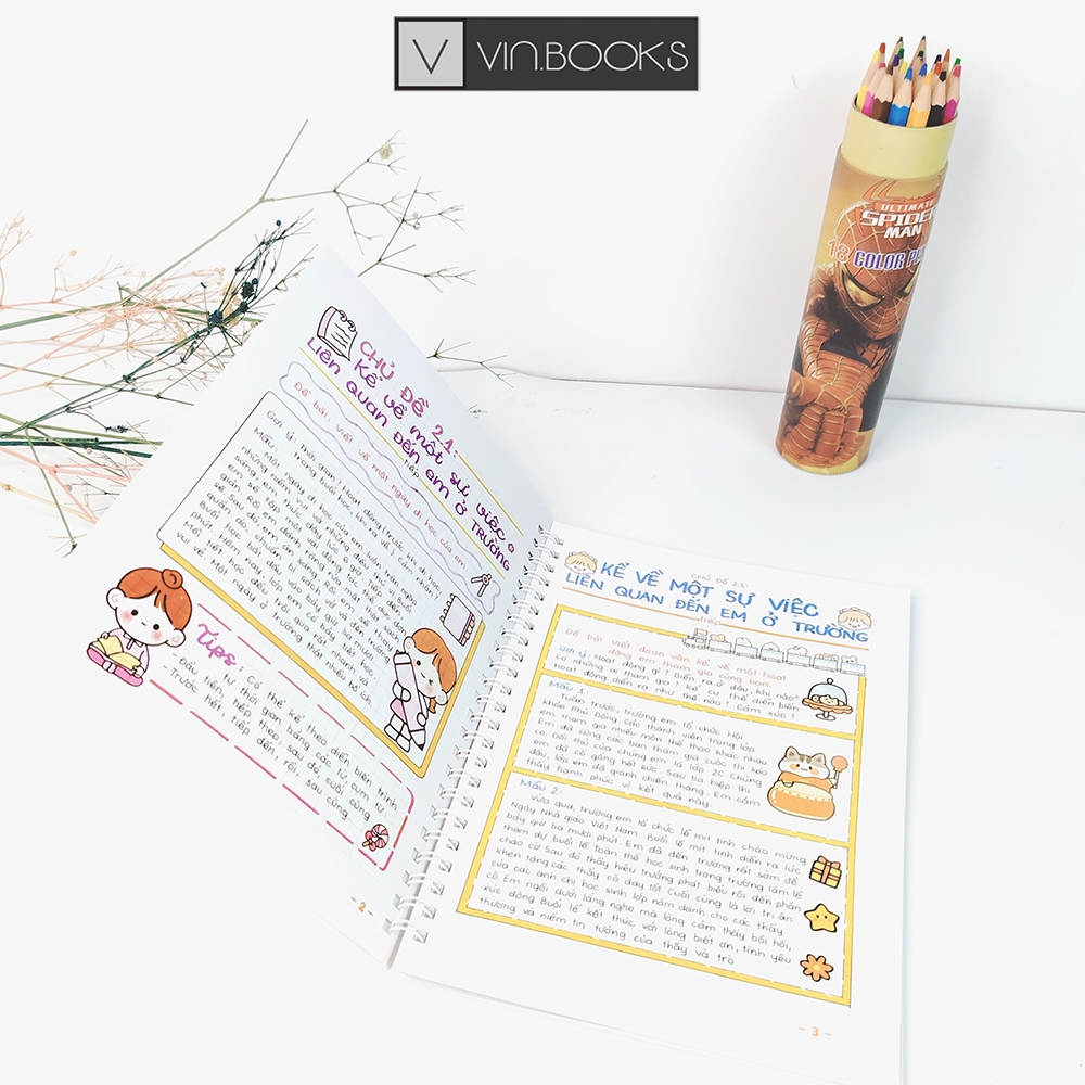 Sổ Tay Môn Tập Làm Văn 2-3 - Khổ Giấy A 5