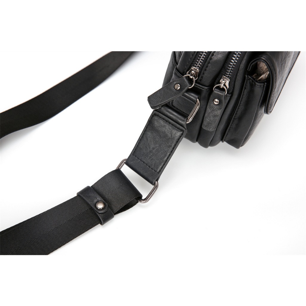 Túi đeo chéo nam da PU cao cấp thiết kế nhiều ngăn TC049