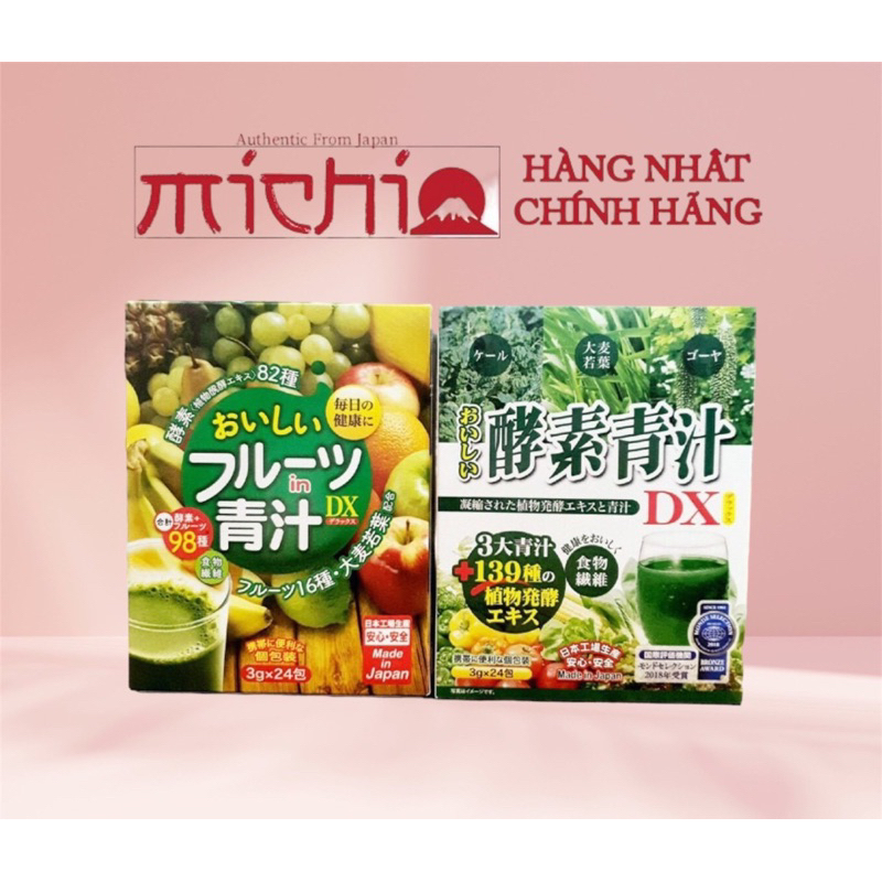 Bột Nước Ép Trái Cây Tươi Rau Củ Tổng Hợp 98 Loại Trái Cây Nhật Bản