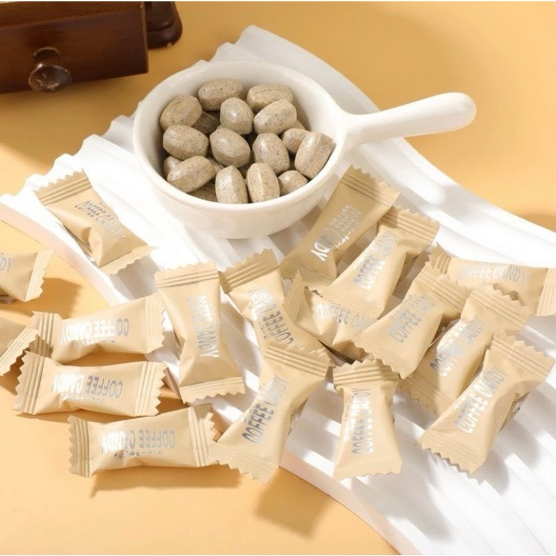 Kẹo cà phê không đường túi 200 viên dành cho người ăn kiêng