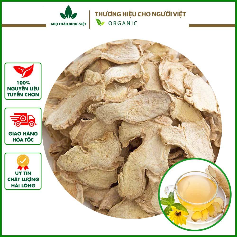 Gừng khô thái lát 1kg, can khương, cay, thơm, làm trà gừng, xông hơi, tốt cho sức khỏe