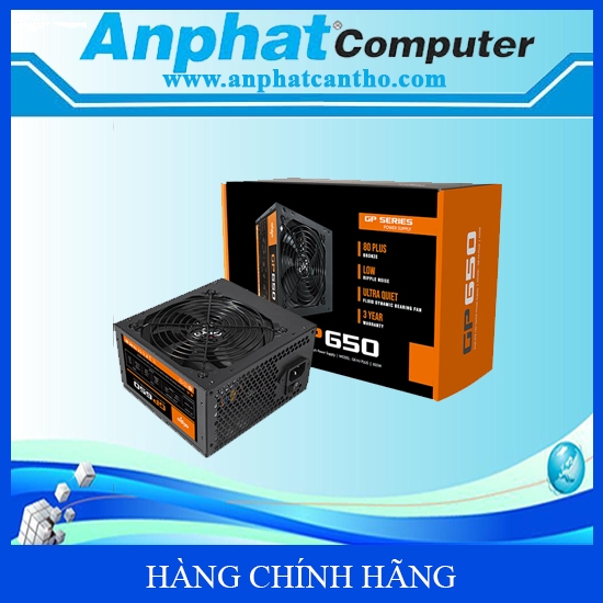 Nguồn máy tính AIGO GP650 APFC, 80 BZONE - Hàng Chính Hãng