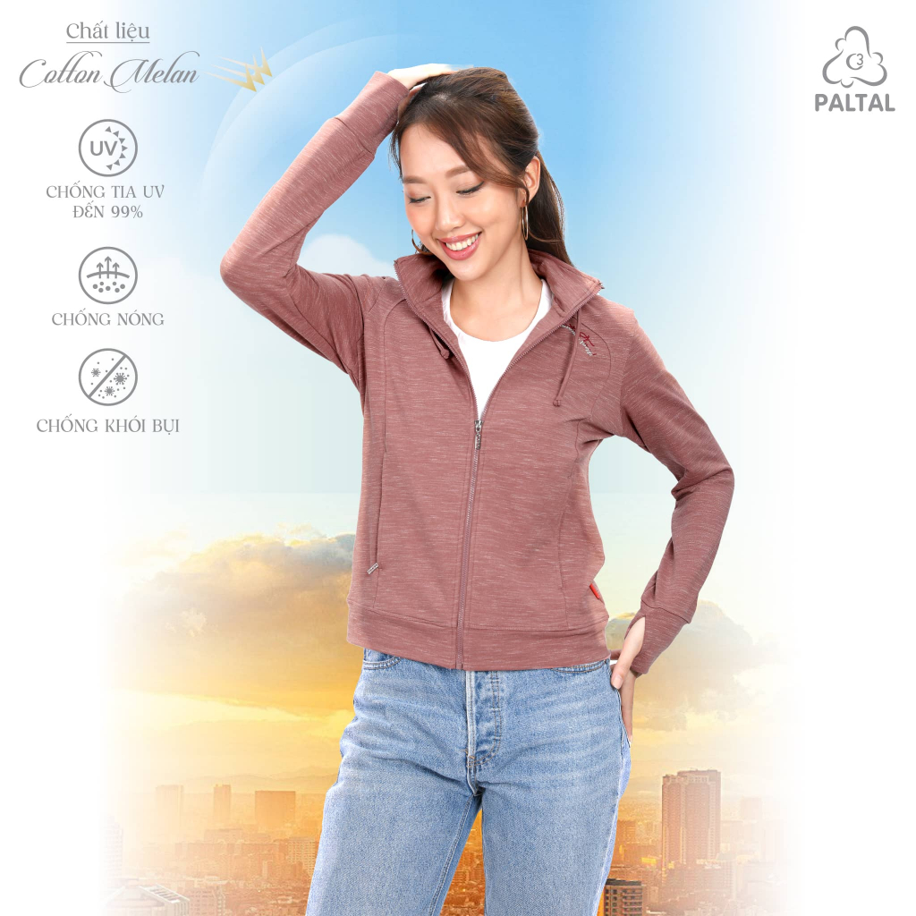Áo khoác chống nắng cao cấp cotton melan thoáng khí 141p 1230 PALTAL