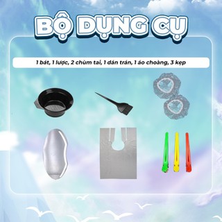 Bộ dụng cụ tẩy - nhuộm tóc tại nhà full 6 món |Kolorhair, Kolorhairs