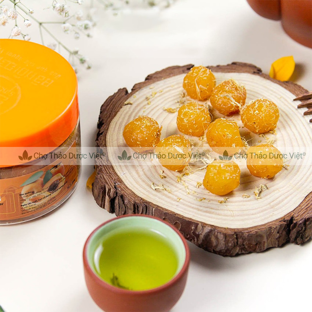 Ô mai mơ nho gừng sấy dẻo chua, ngọt thơm ngon 100g - Chợ Thảo Dược Việt