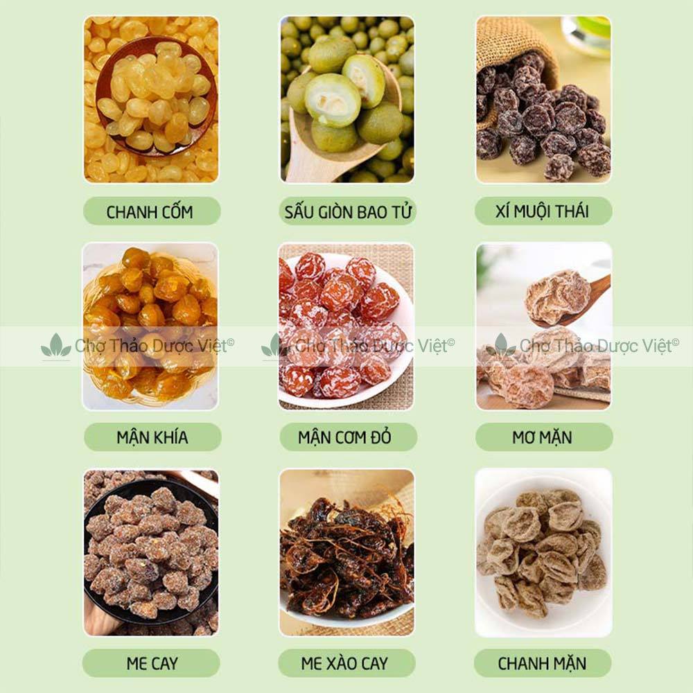 Ô mai mơ nho gừng sấy dẻo chua, ngọt thơm ngon 100g - Chợ Thảo Dược Việt