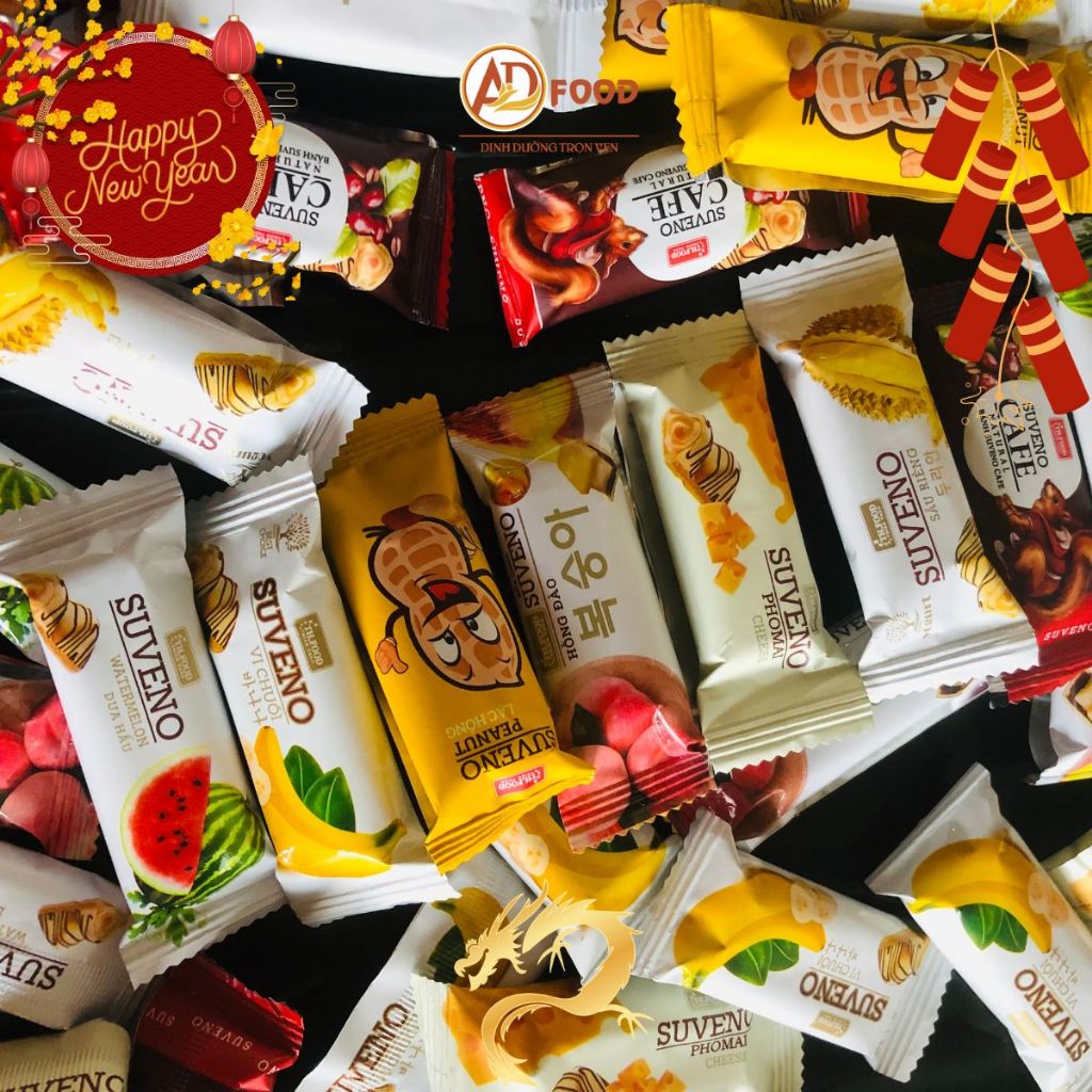 200g Bánh xốp sữa chua vị trái cây, phô mai,...