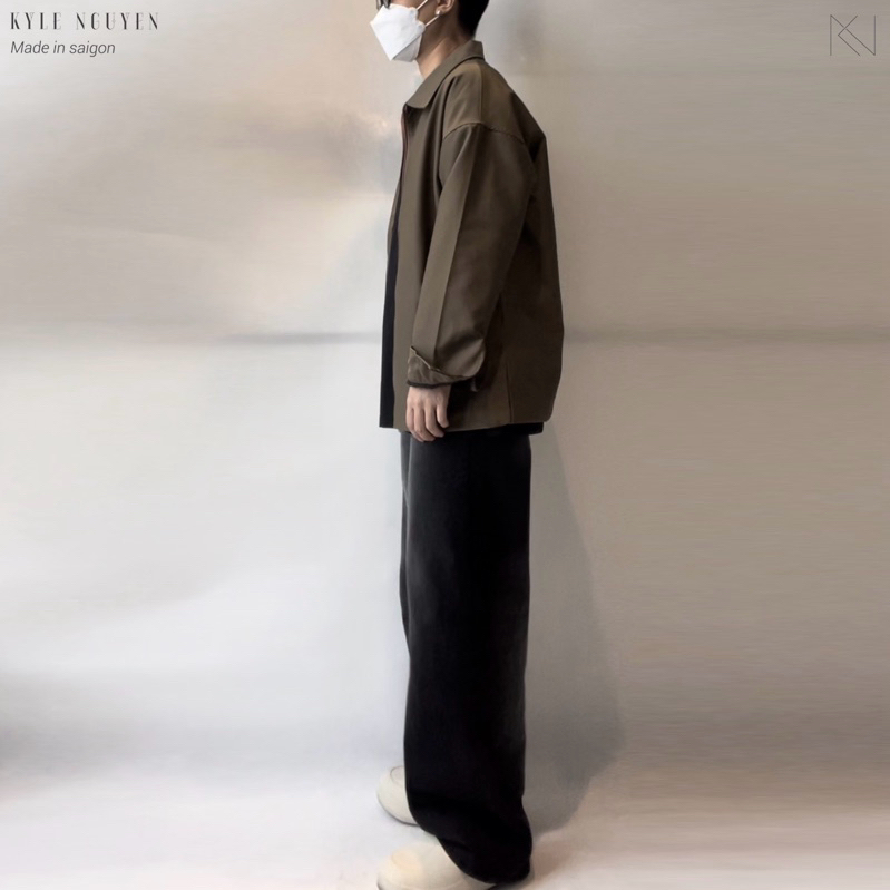 ÁO KHOÁC DÂY KÉO - ĐEN & NÂU