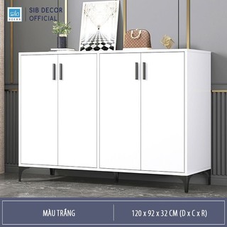 Tủ giày dép gỗ 4 cánh đơn giản mà đẹp thương diệu sib decor