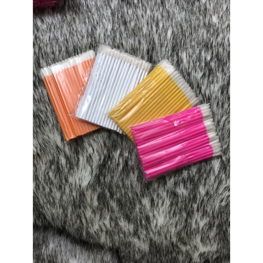 Tăm tháo mi, tăm rửa mi - Tăm bông phun xăm, tiện dụng, tháo nối dễ dàng - Sushi Nail Mi