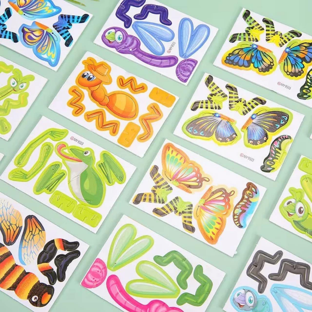 Bộ đồ chơi mô hình set 10 tạo hình 3D côn trùng giúp bé phát triển tư duy sáng tạo