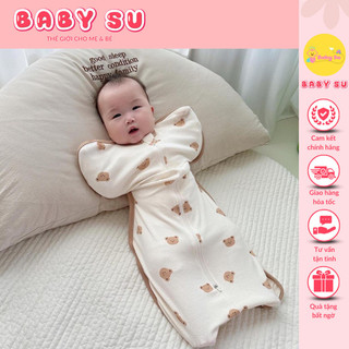 Nhộng chũn quấn chũn cho bé sơ sinh boona chất mềm mại giúp bé ngủ ngon sâu giấc - baby su