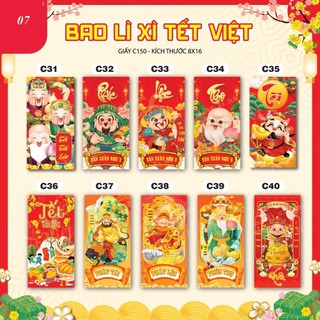 10 Bao lì xì tết 2026
