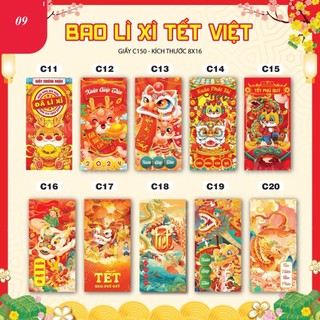 10 Bao lì xì tết 2026